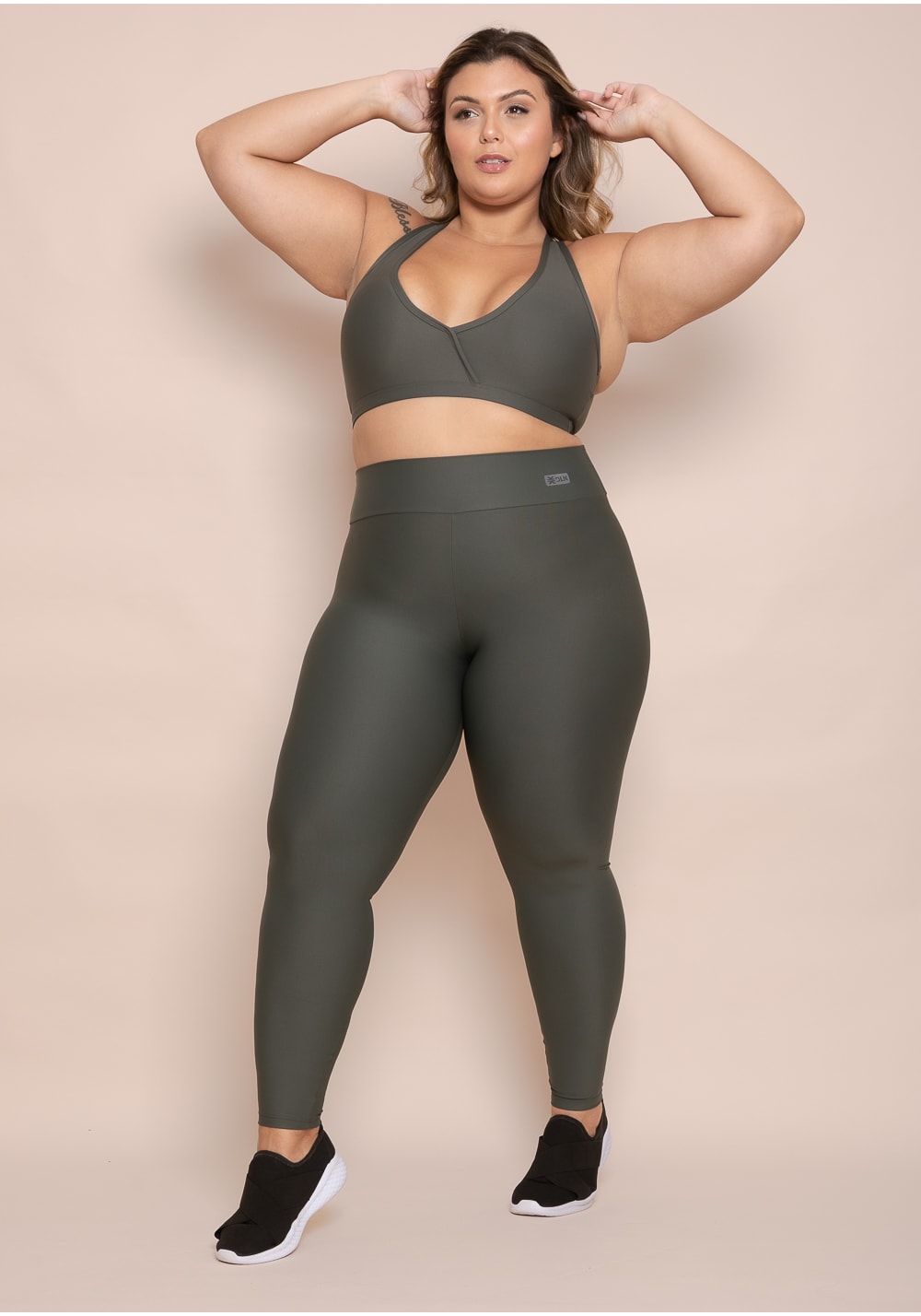 Legging fitness feminina chumbo action