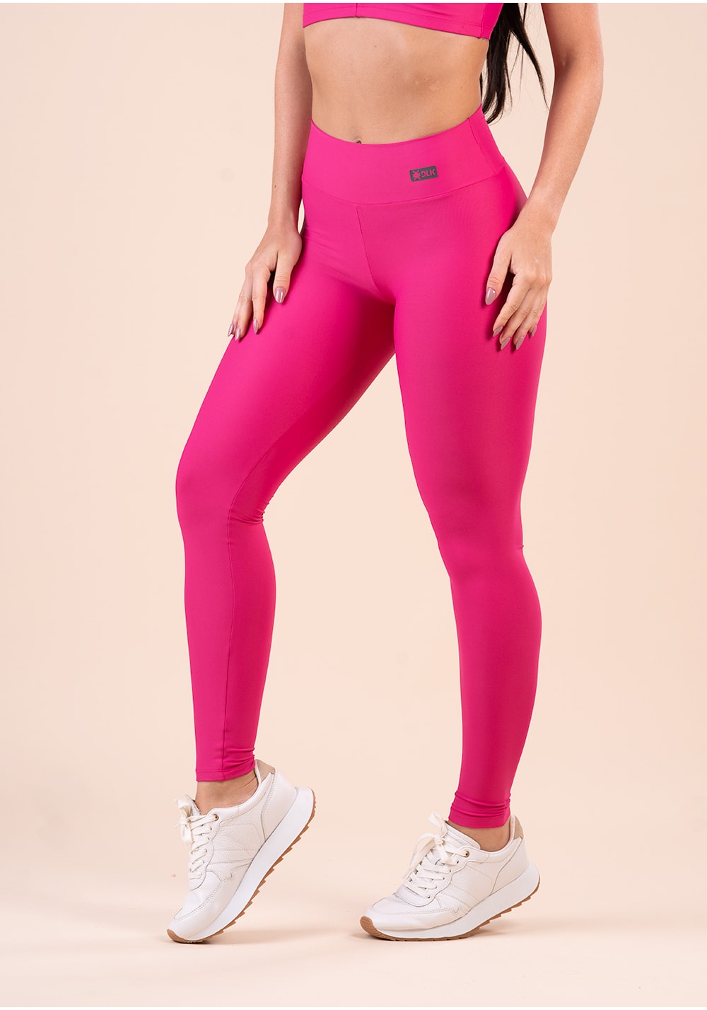 Legging fitness feminina pink action