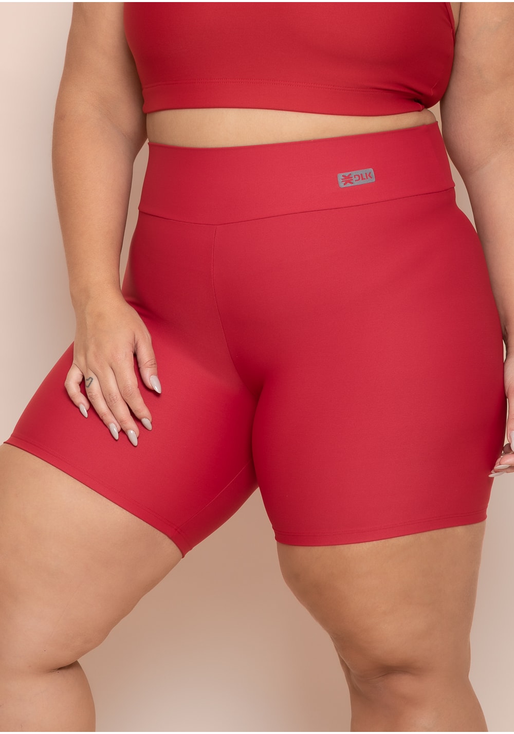 Short fitness vermelho action