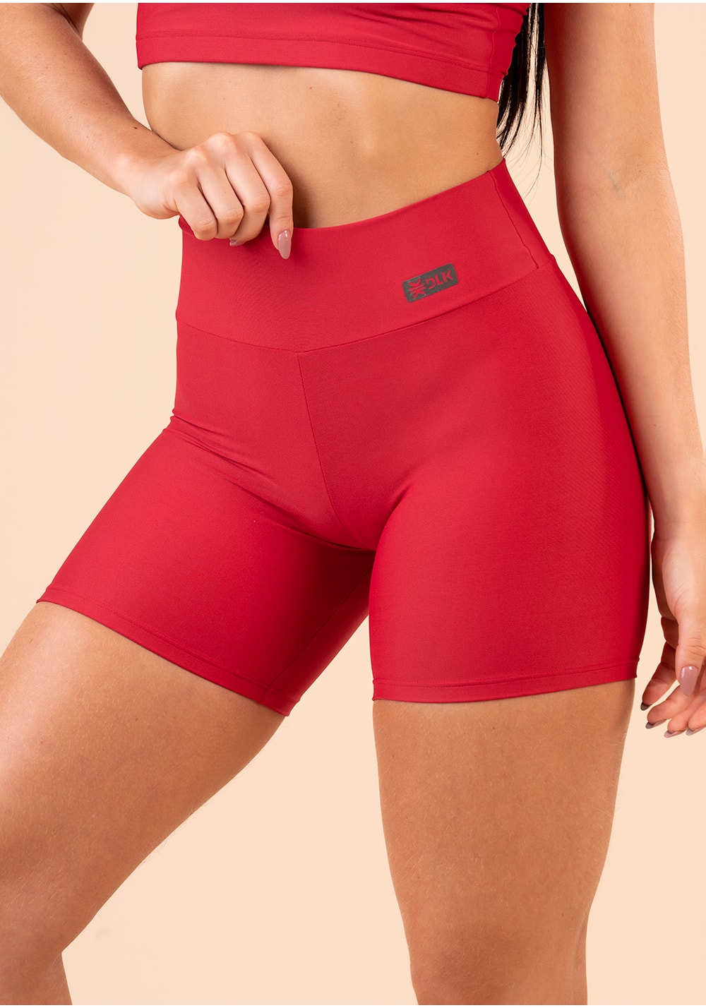 Short fitness vermelho action