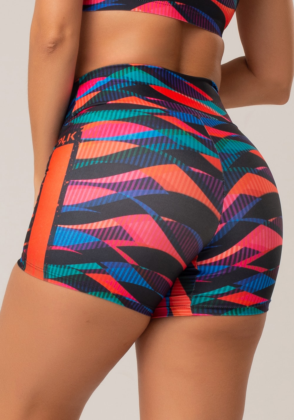 Short fitness feminino new printed estampado dopamina