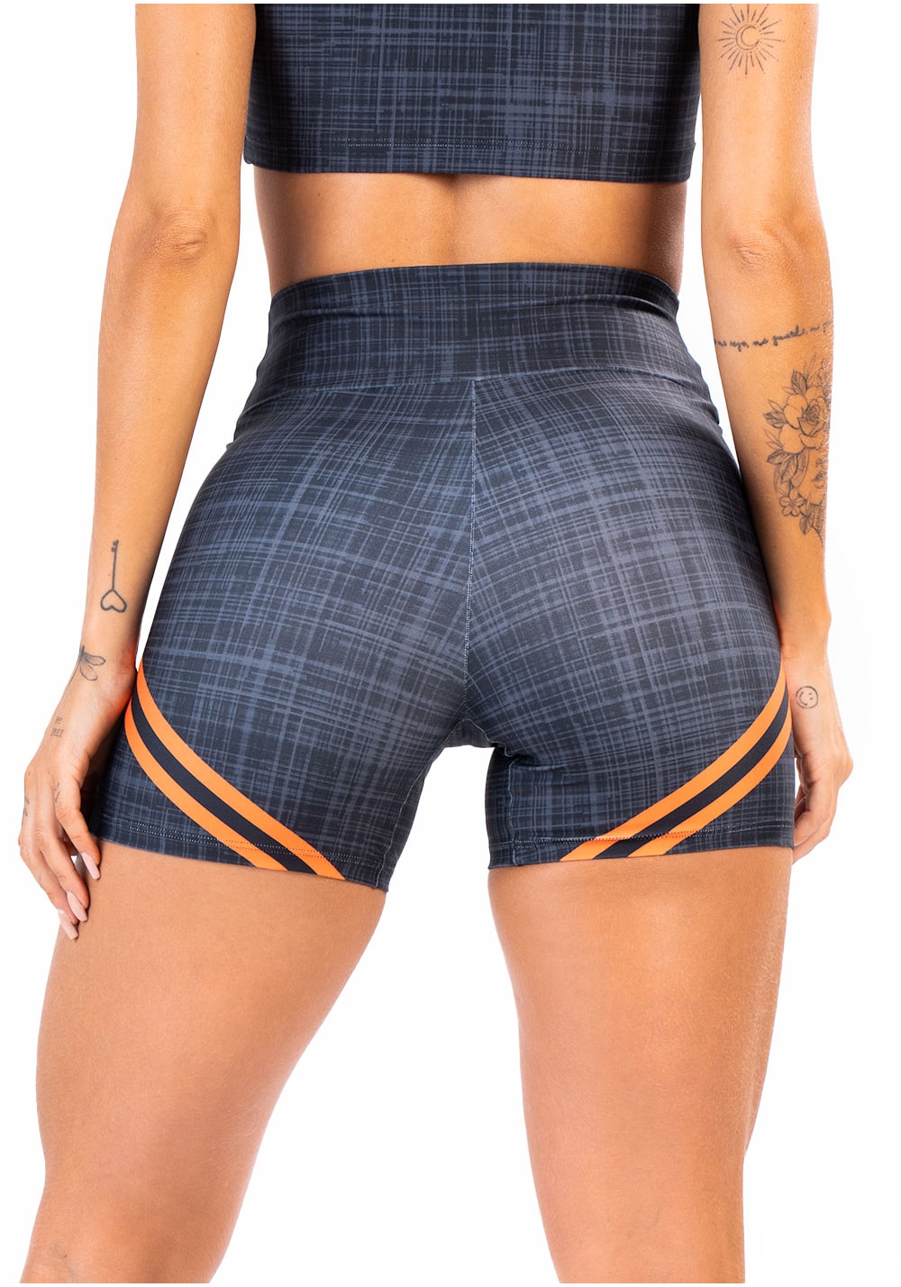 Short fitness feminino new printed estampado mix geo