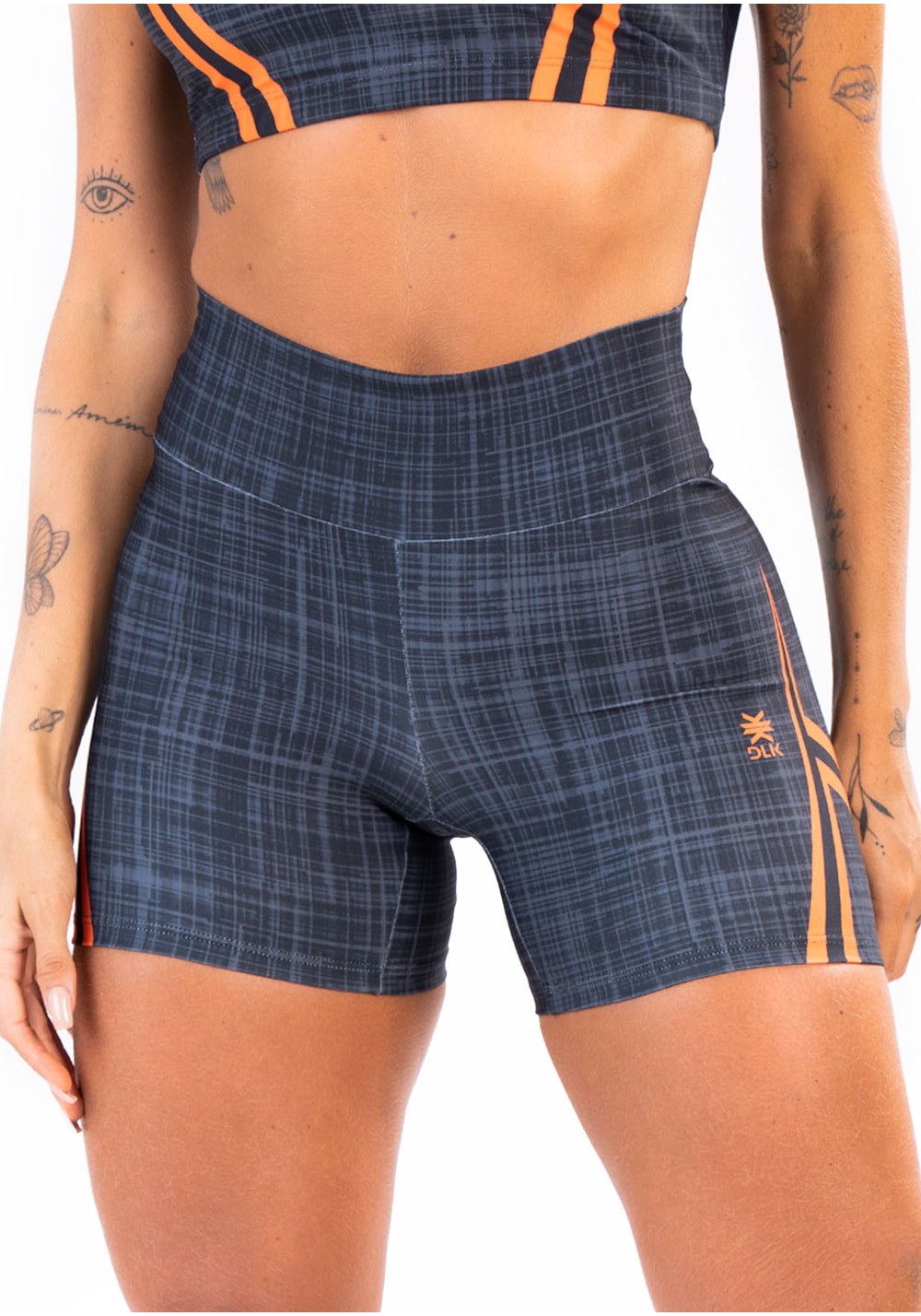 Short fitness feminino new printed estampado mix geo