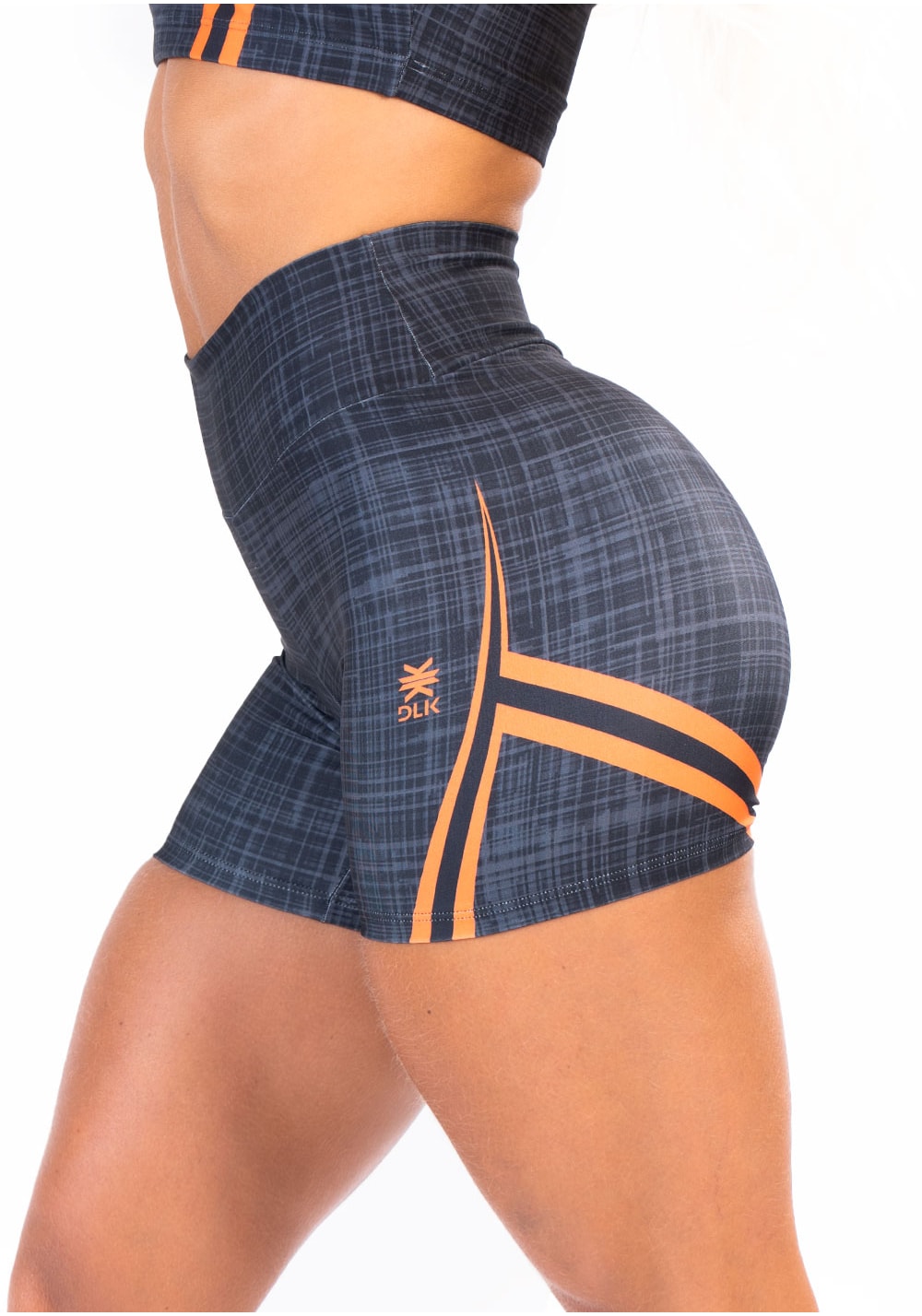Short fitness feminino new printed estampado mix geo