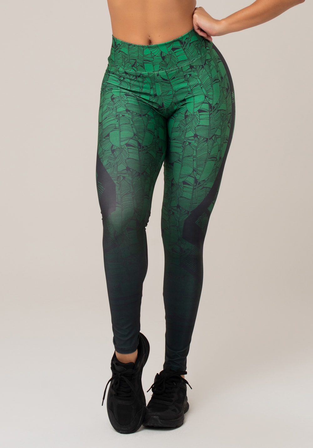 Legging fitness feminina new printed estampada grass