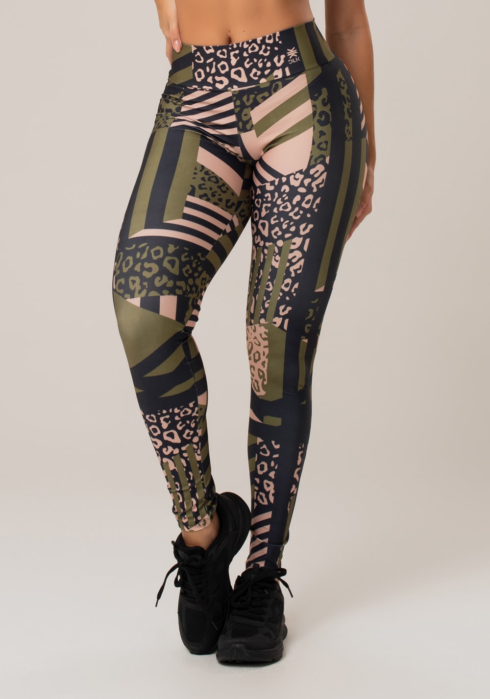 Legging fitness feminina new printed estampada skin verde