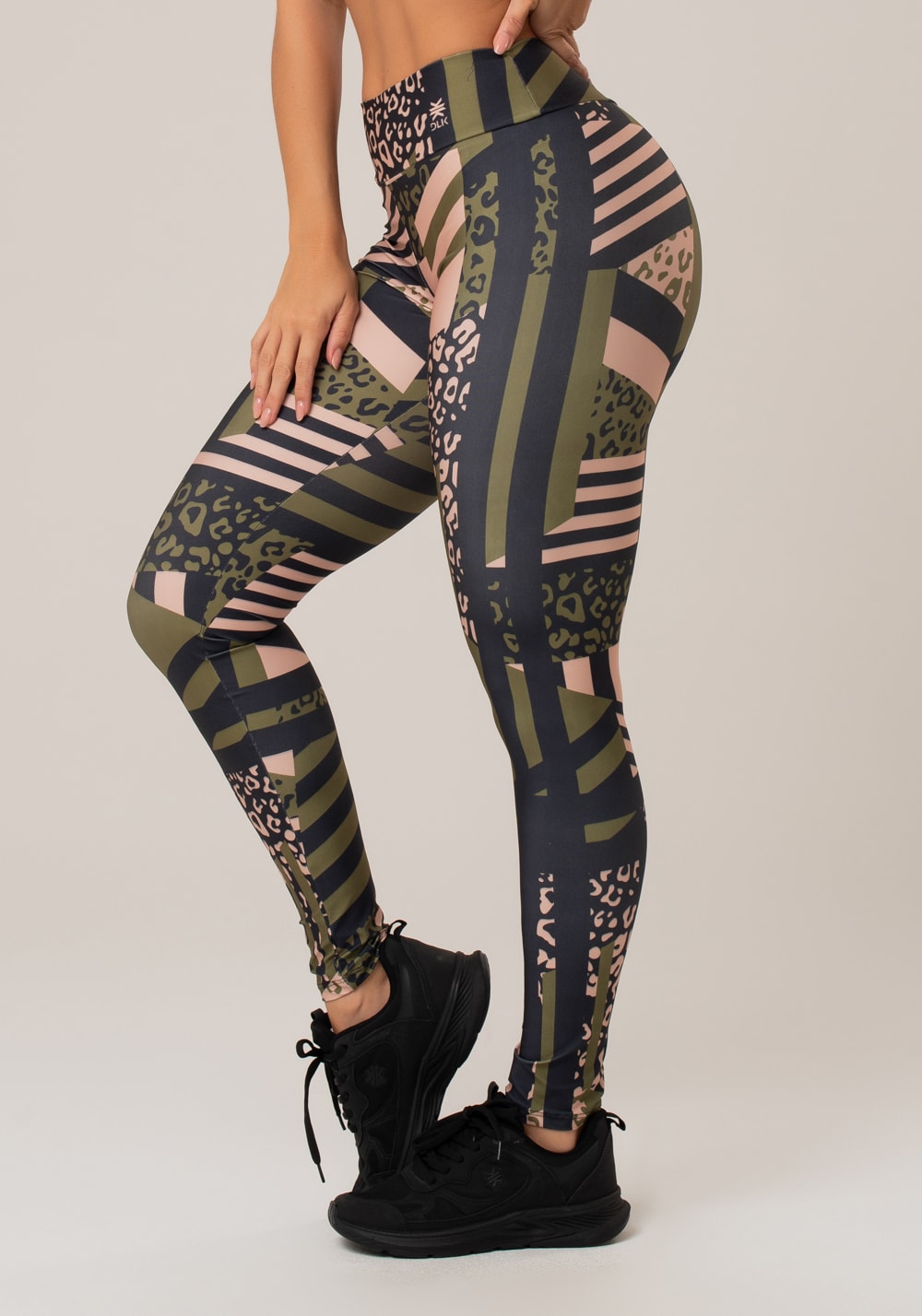 Legging fitness feminina new printed estampada skin verde