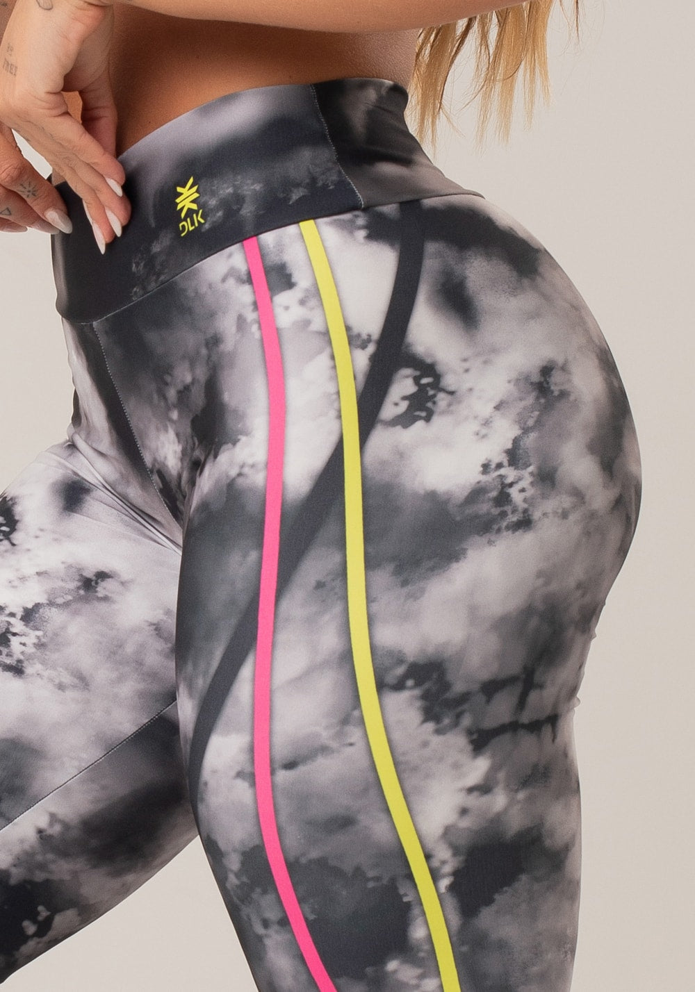 Legging fitness feminina new printed estampada fire black