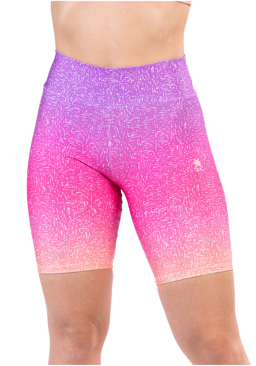Bermuda fitness feminina new printed estampada degradê rosa