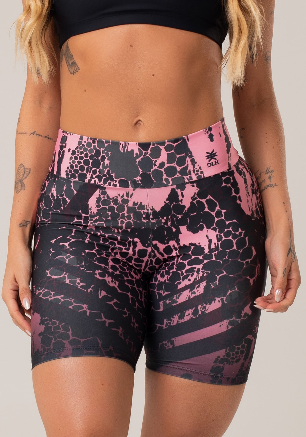 Bermuda fitness feminina new printed estampada degradê cobra