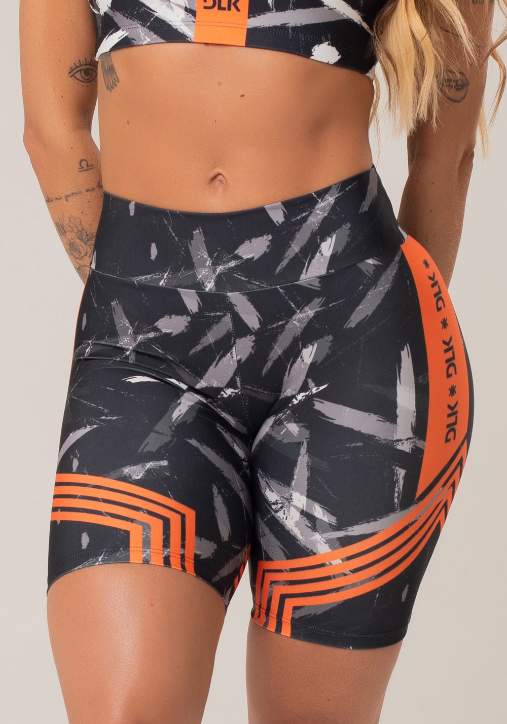 Bermuda fitness feminina new printed estampada brush