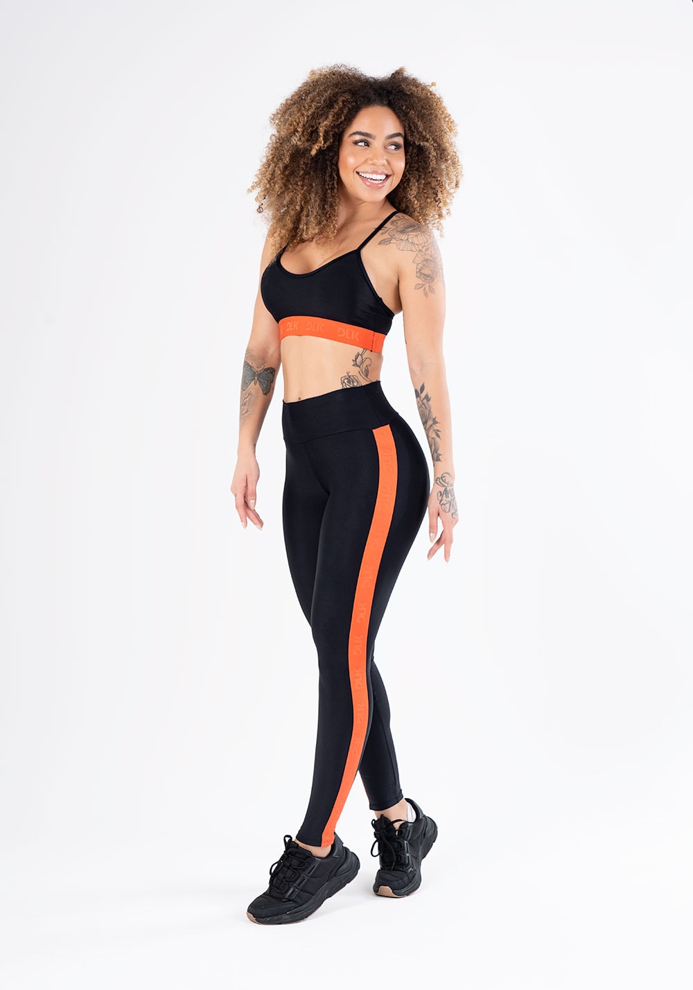 Calça legging energy preta com elástico king
