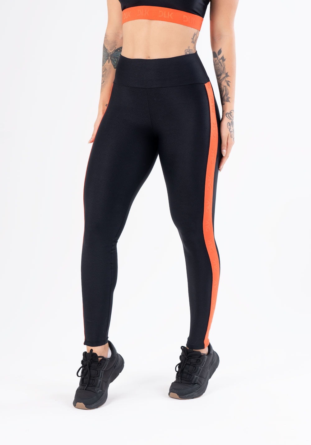 Calça legging energy preta com elástico king