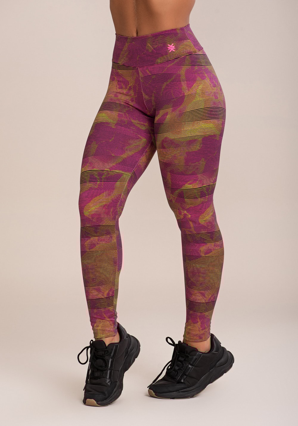 Legging fitness feminina euphoria estampa smoke lines