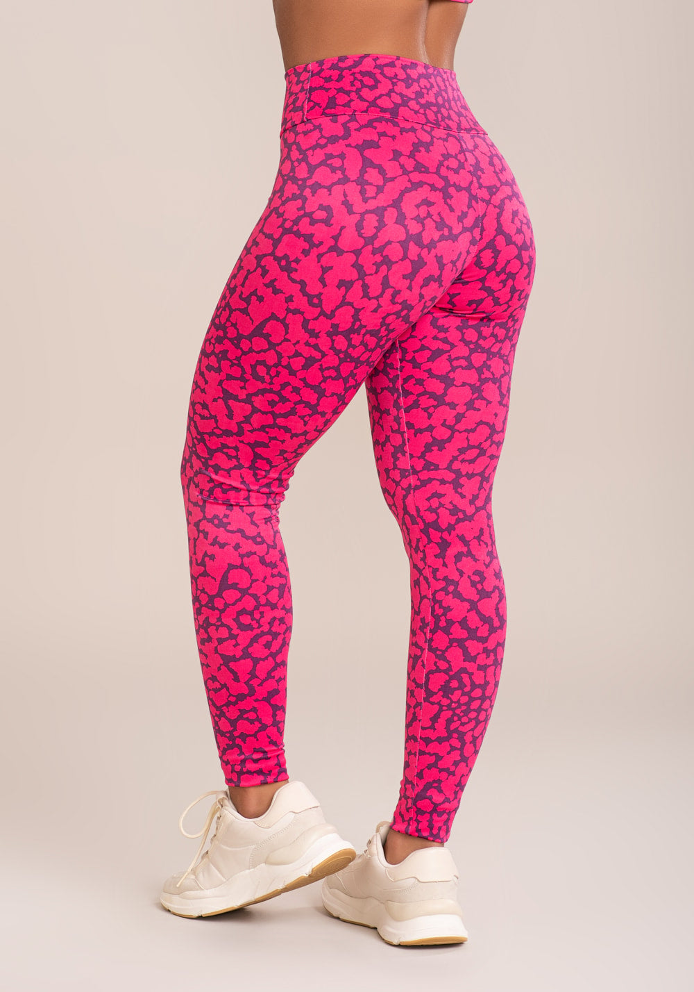 Legging fitness feminina euphoria estampa spot pink