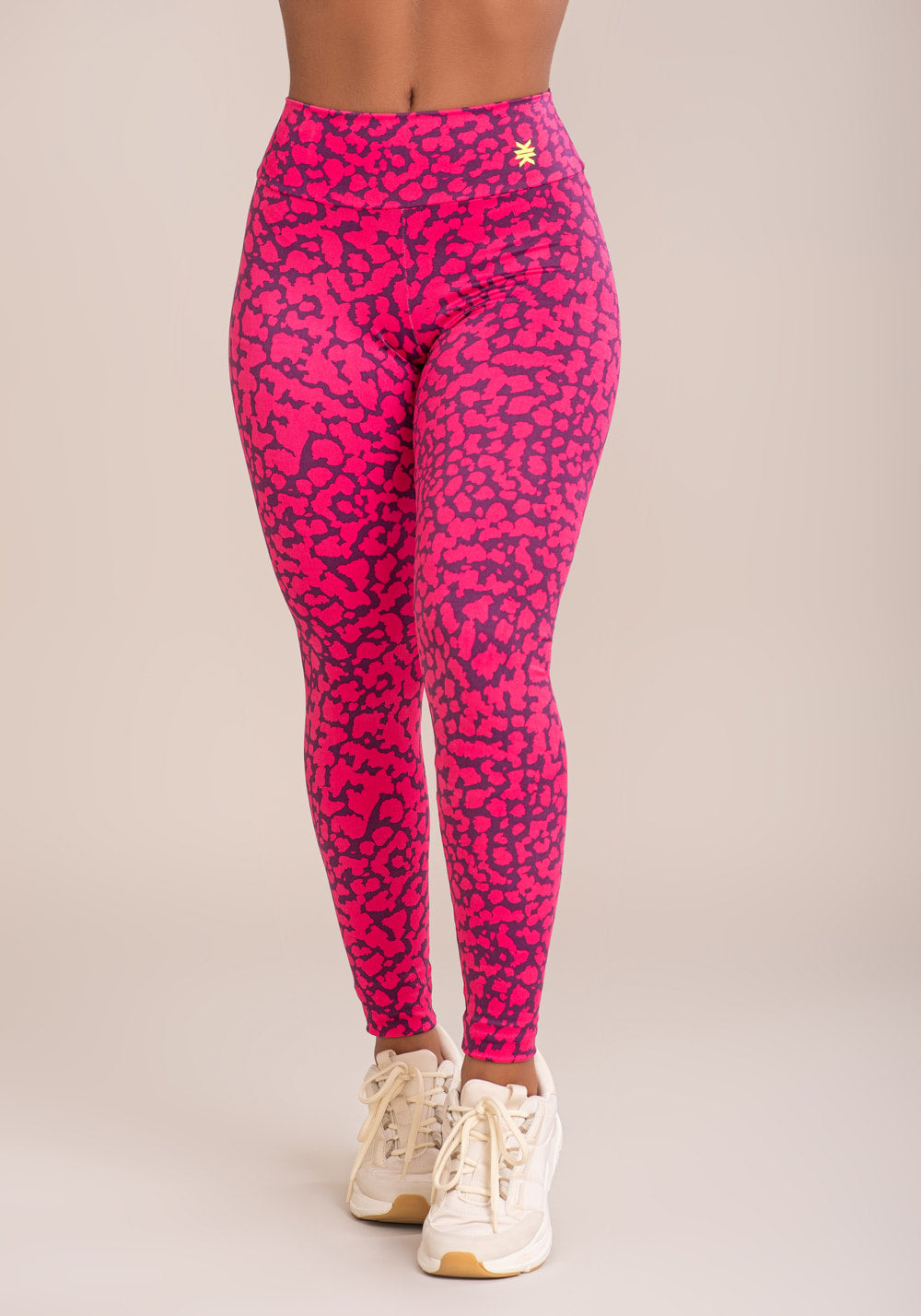 Legging fitness feminina euphoria estampa spot pink