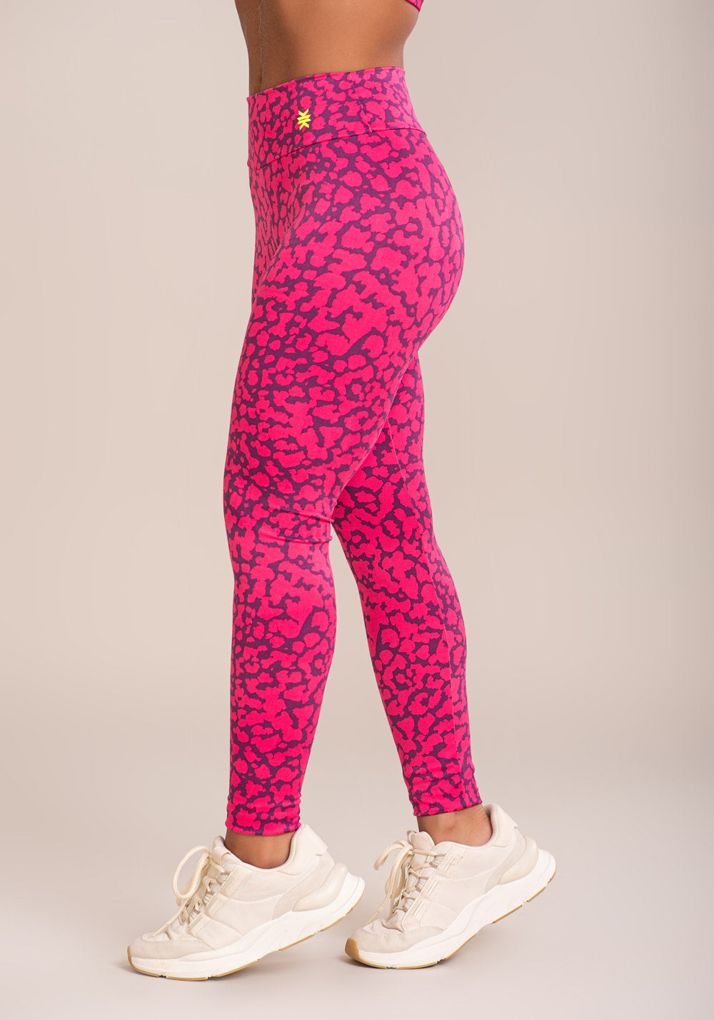 Legging fitness feminina euphoria estampa spot pink