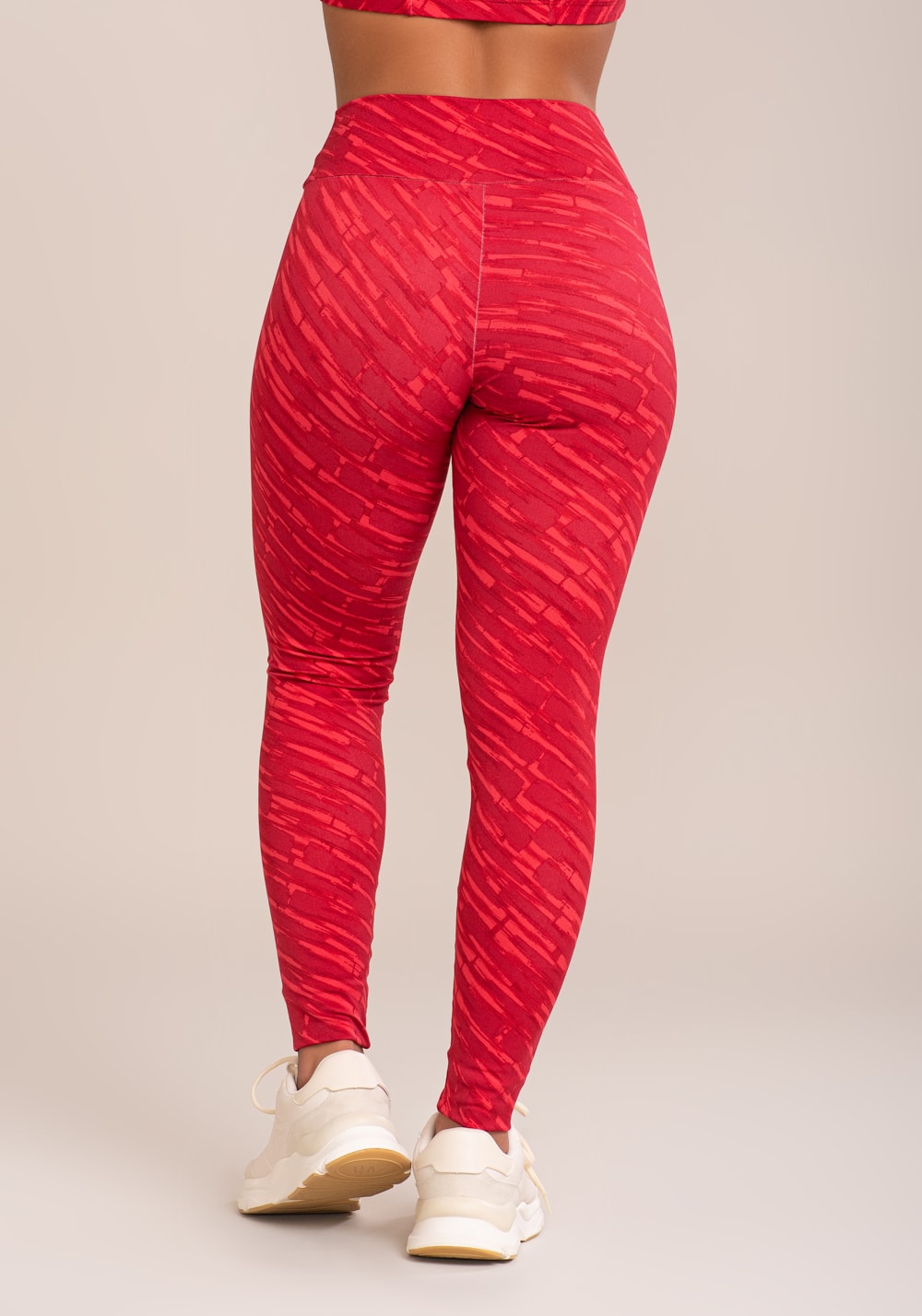 Legging fitness feminina euphoria estampa brush pink
