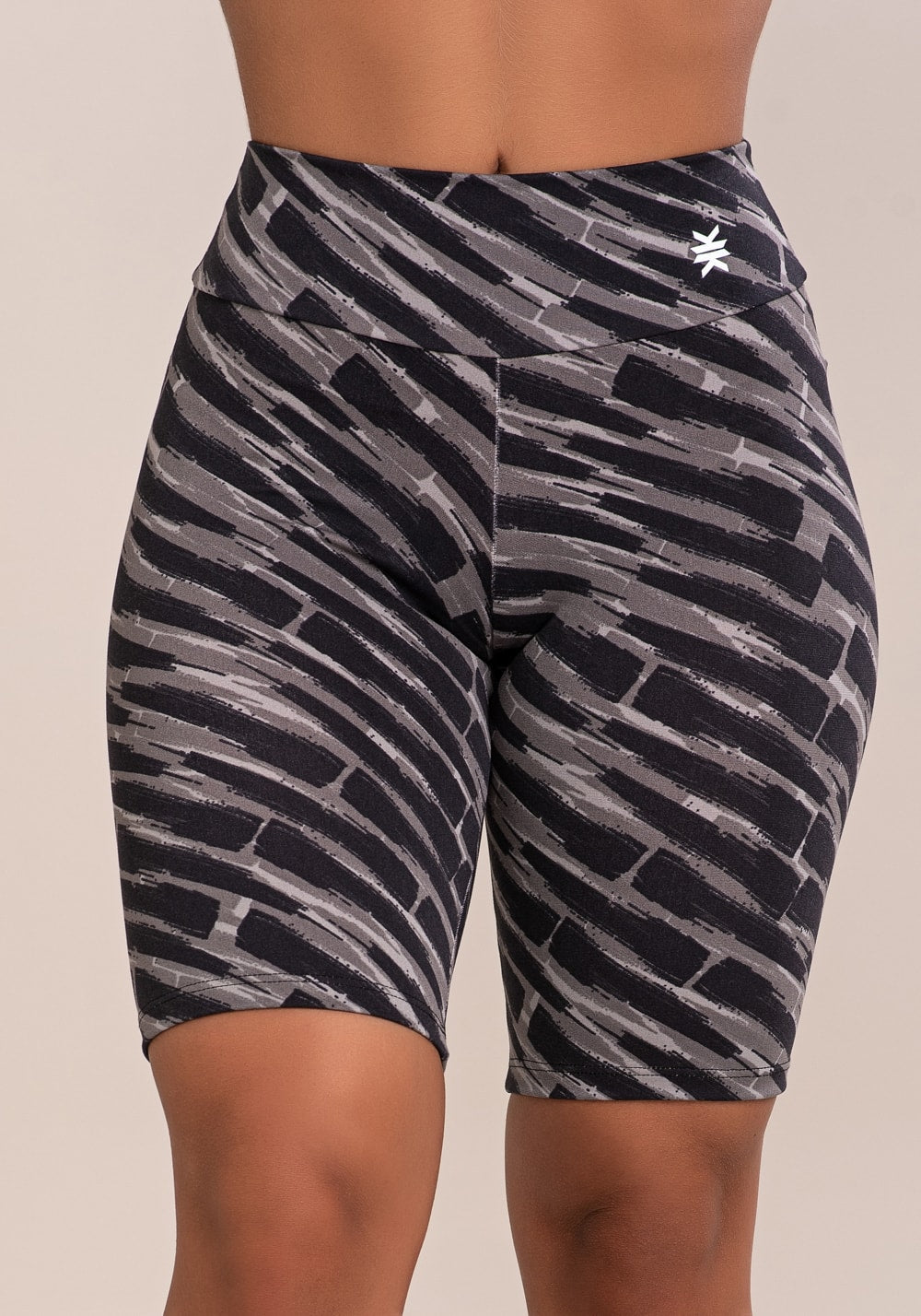 Bermuda fitness feminina euphoria estampa brush black