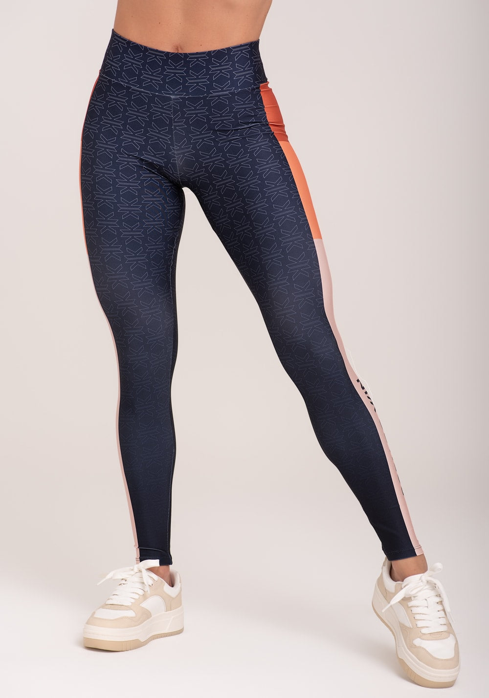Legging fitness feminina estampada motivation azul printed