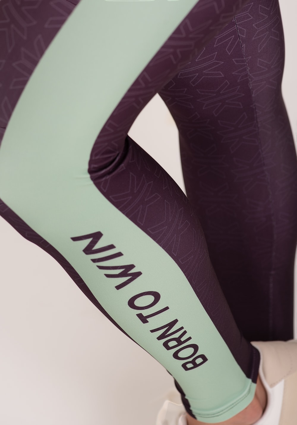 Legging fitness feminina estampada motivation roxo printed