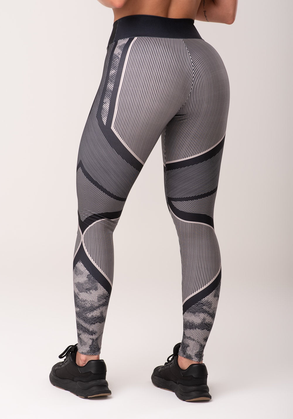 Legging fitness feminina estampada strong nude printed