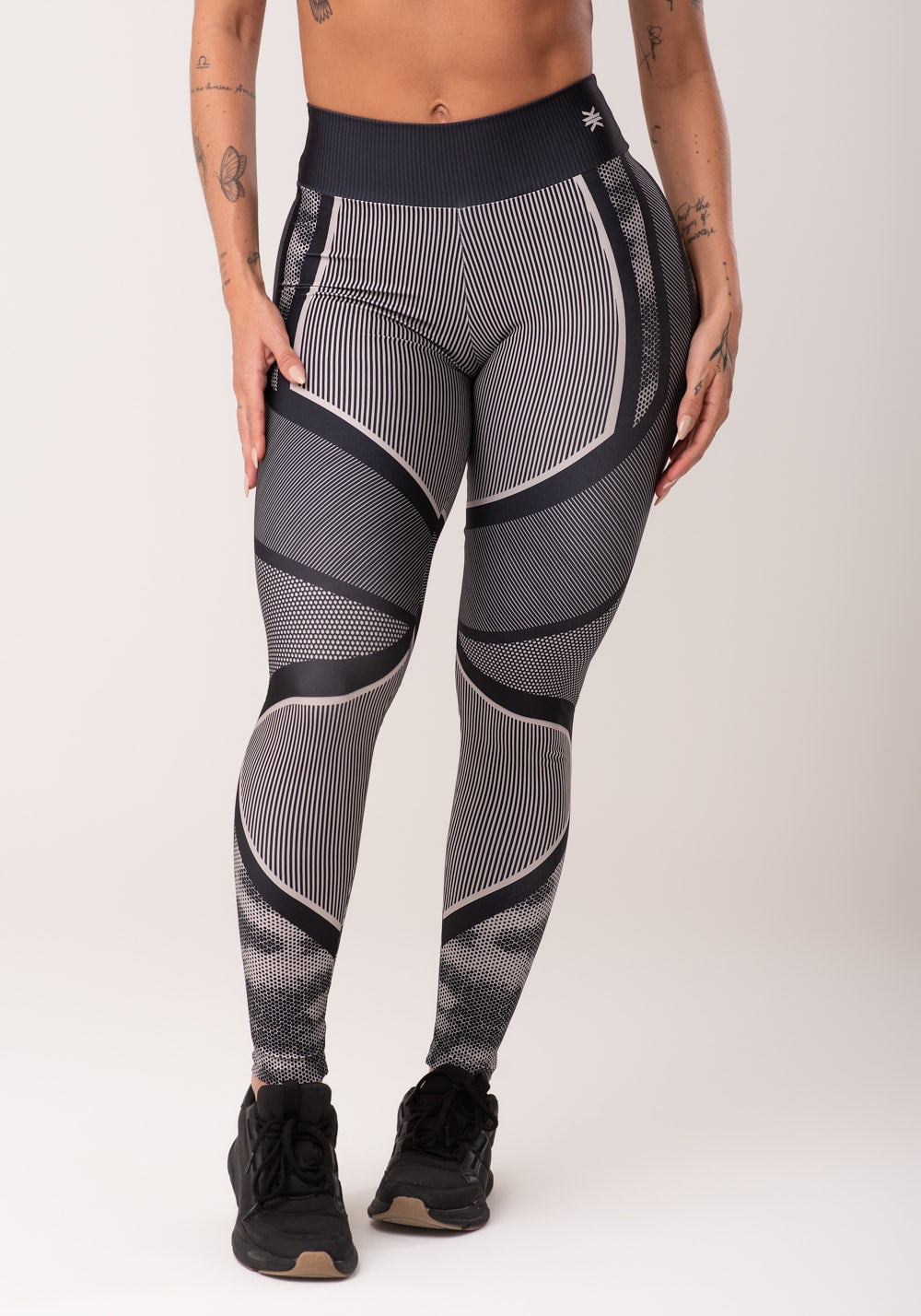 Legging fitness feminina estampada strong nude printed