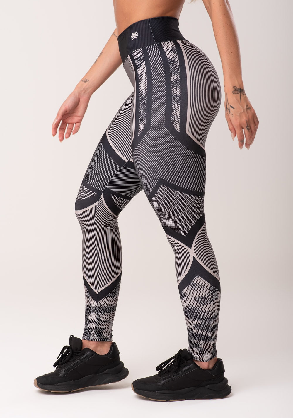 Legging fitness feminina estampada strong nude printed