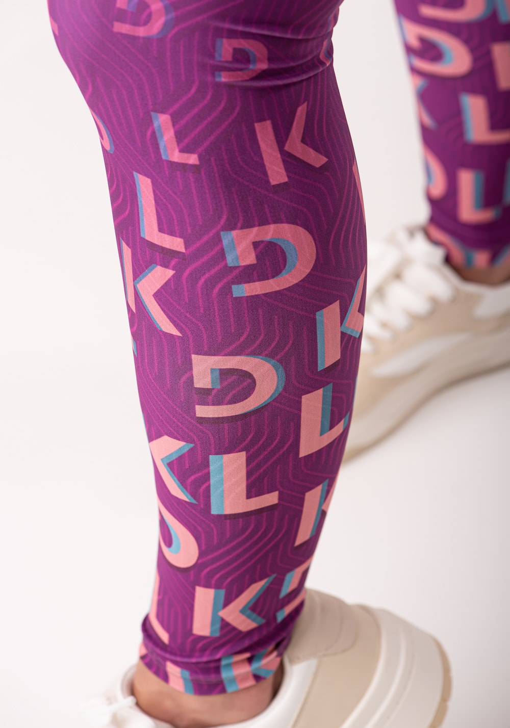 Legging fitness feminina estampada move rosa printed