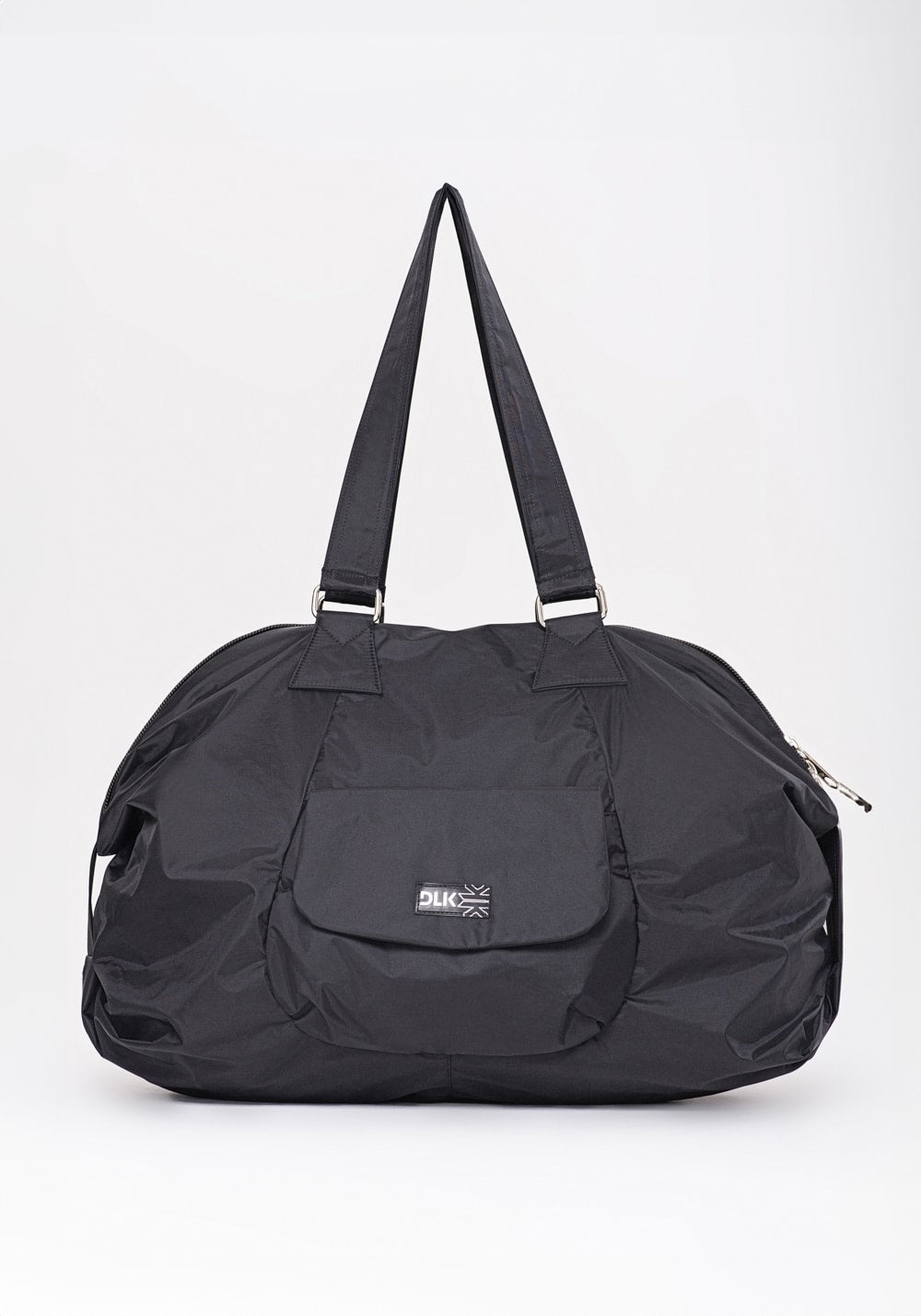 Bolsa de ombro preto com bolso externo