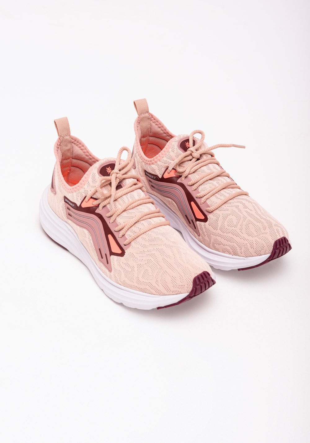 Tênis esportivo feminino rosé