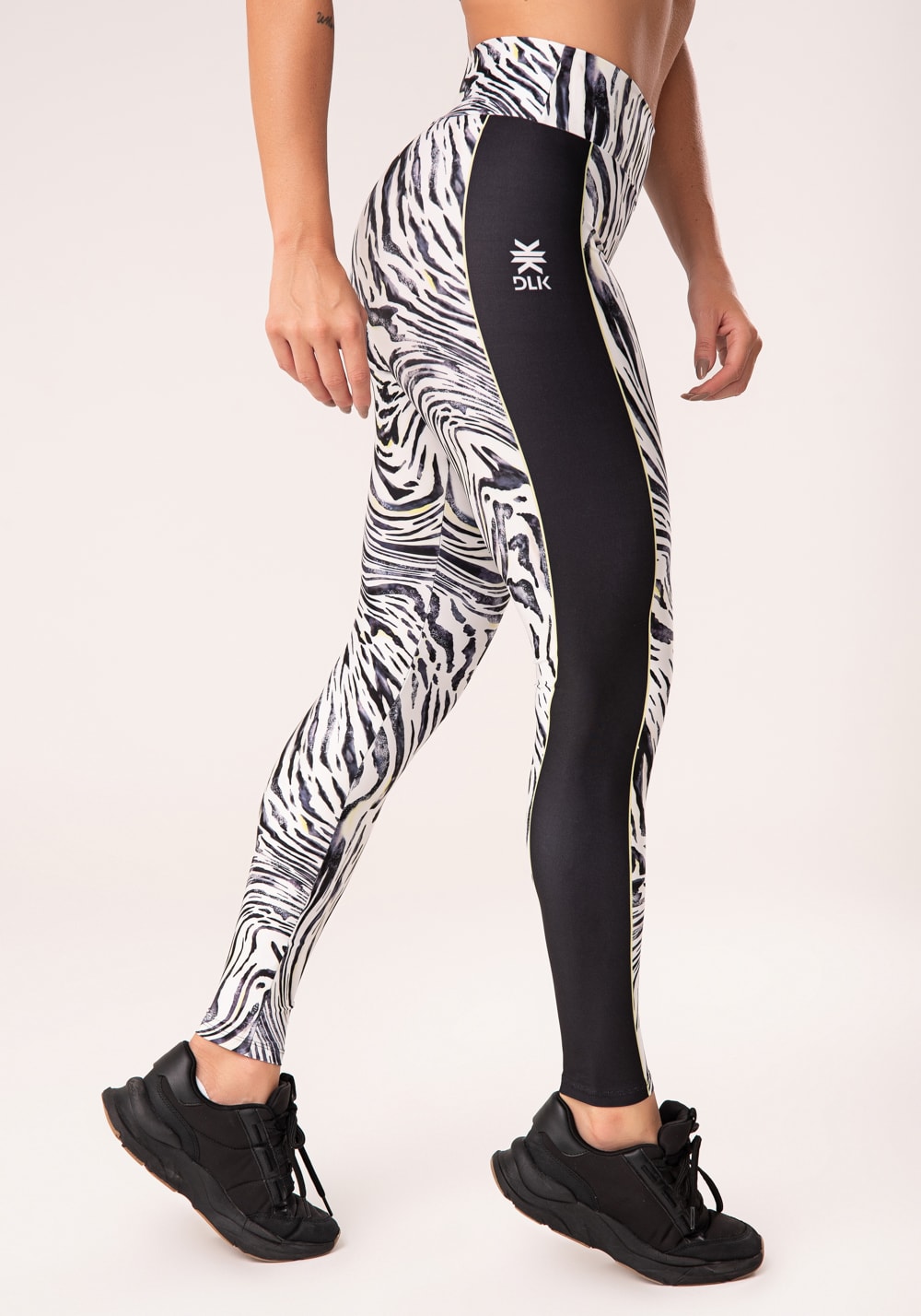 Legging fitness feminina estampada animal print verde neon printed