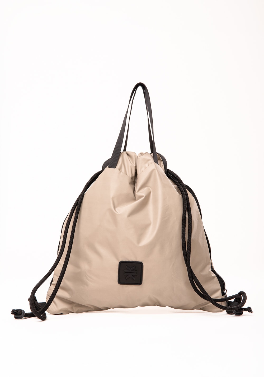 Mochila saco bege