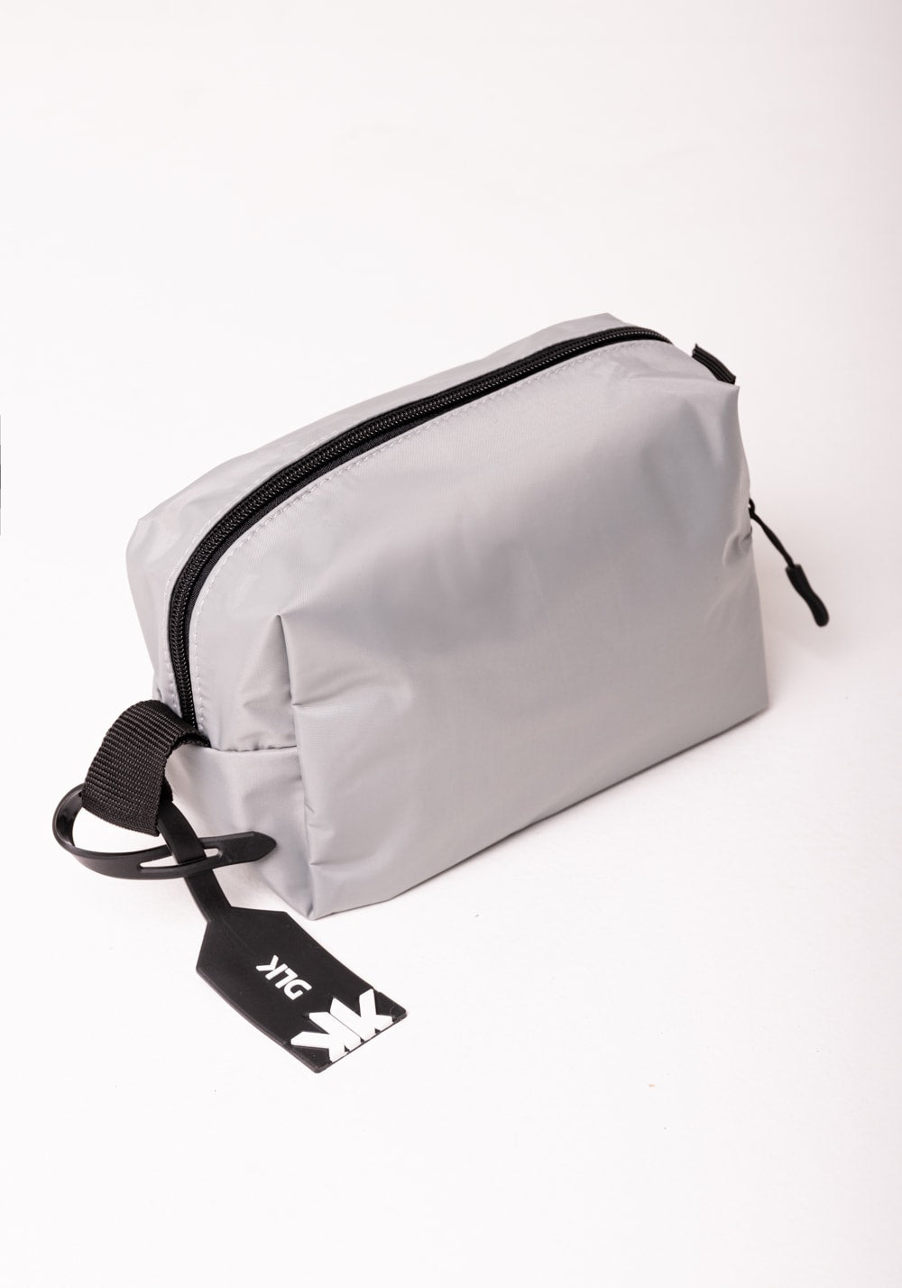 Necessaire feminina quadrada cinza