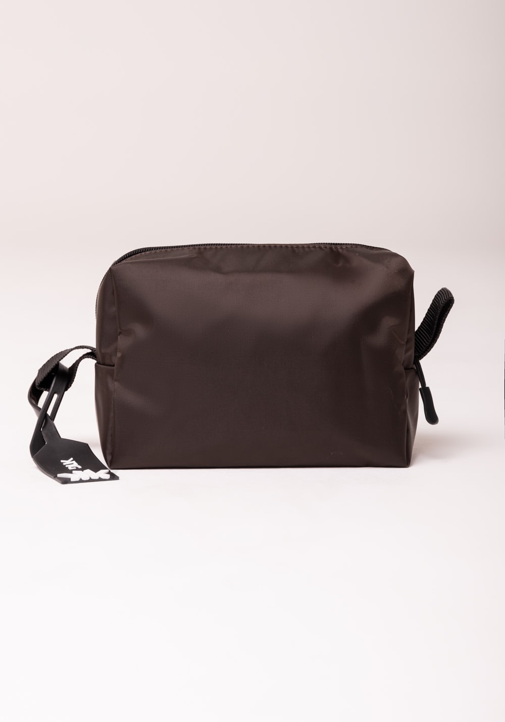 Necessaire feminina quadrada marrom