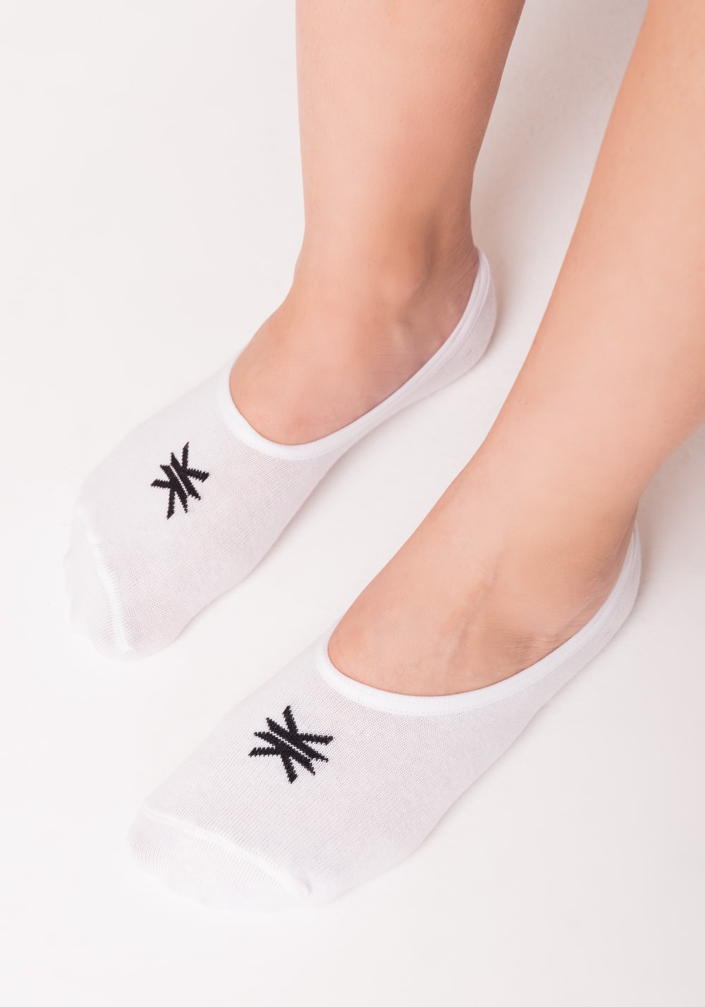 Meia sapatilha feminina branco