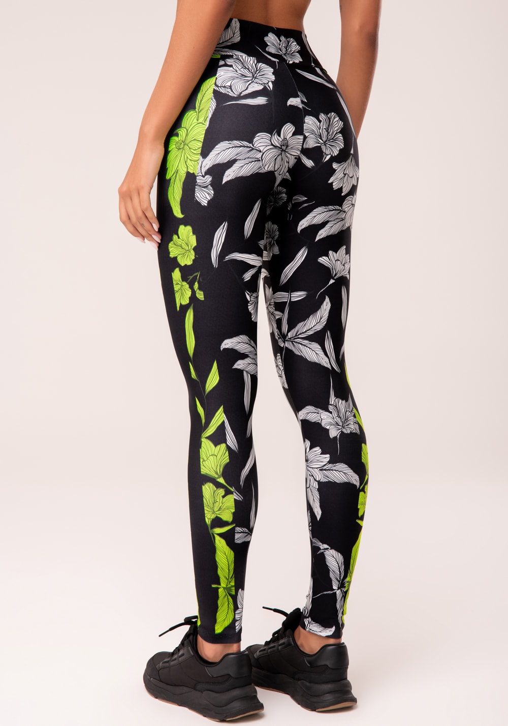 Legging fitness feminina estampada neon paradise printed