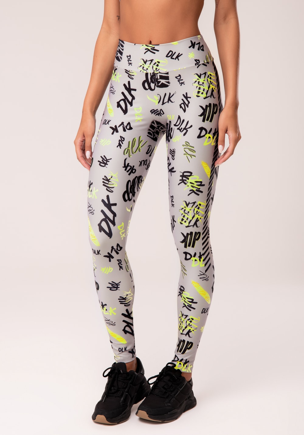 Legging fitness feminina estampada neon infusion printed