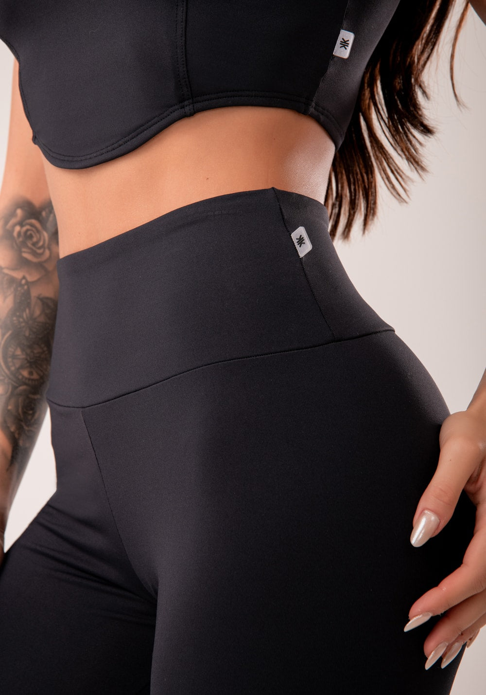 Legging fitness feminina preto harmony