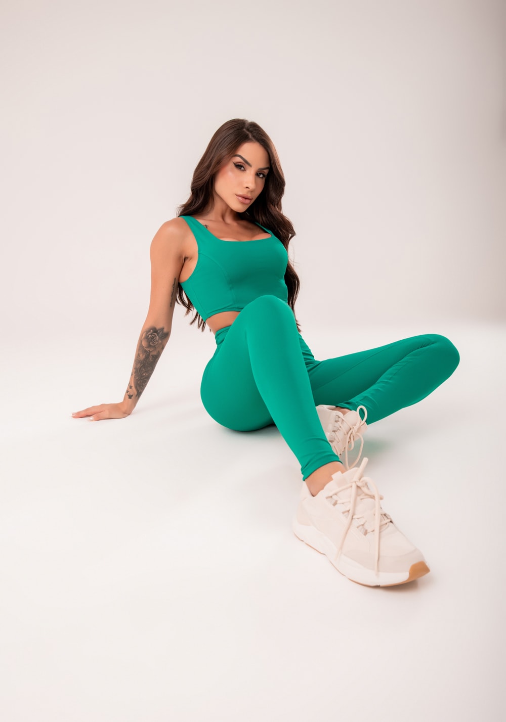 Legging fitness feminina verde harmony