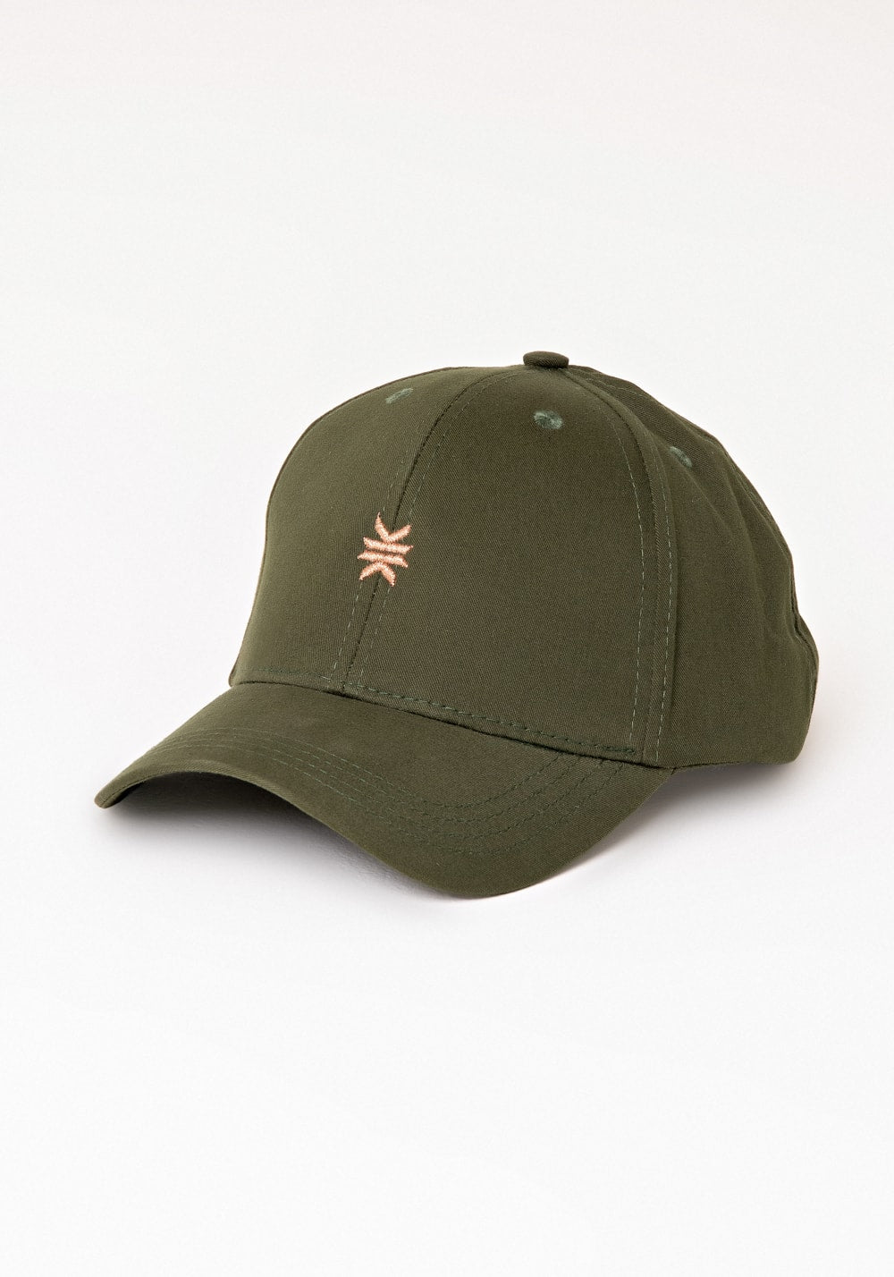 Boné bordado verde com cobre