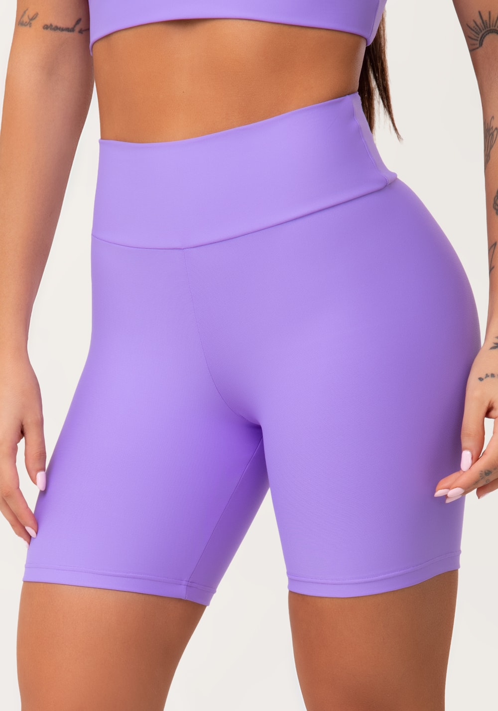Bermuda fitness feminina lavanda aura