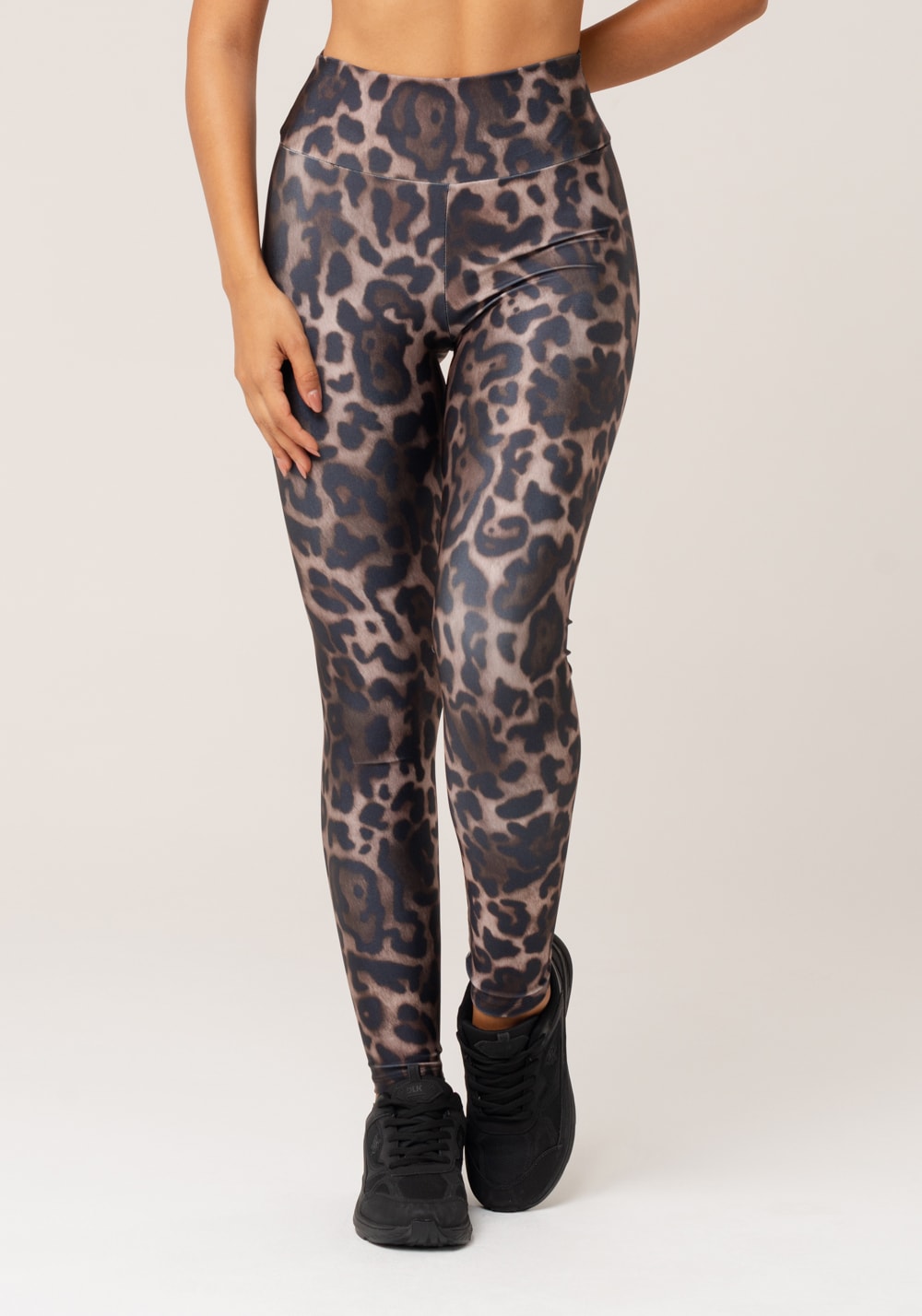 Legging fitness feminina estampada onça animal printed