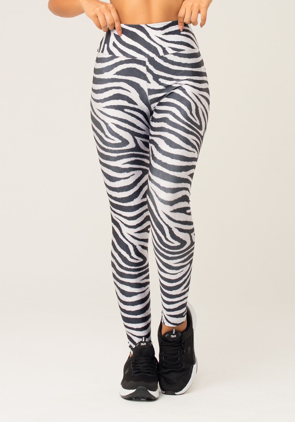 Legging fitness feminina estampada zebra animal printed
